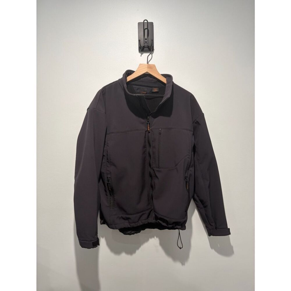 Men's Oobe Black Lightweight Softshell Jacket - L